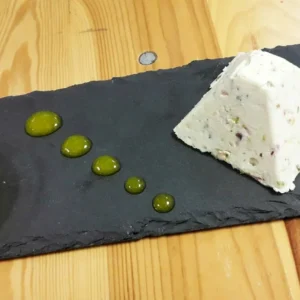 Berlingot glacé et son coulis de mangue